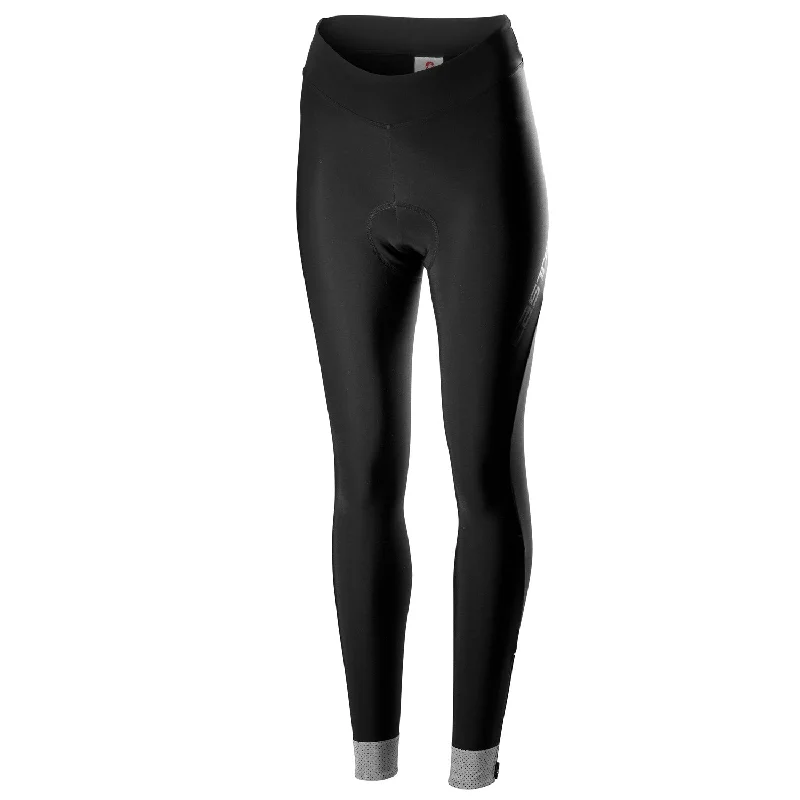 Soft hip pads-cycling clothing with bold edge-Calzamaglia donna Castelli Tutto Nano - Nero