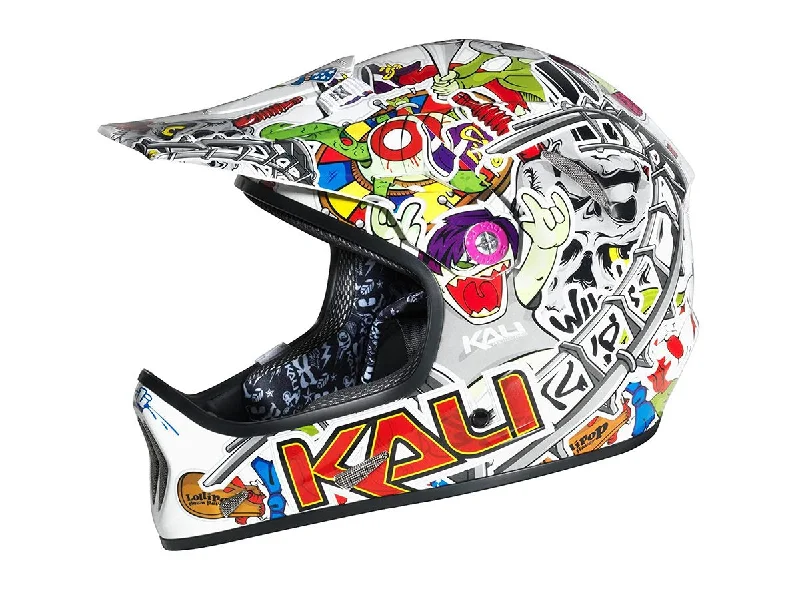 Windproof trail sleeves-Bicycle helmet mind gate-Kali Avatar Full Face Helmet - Freaky