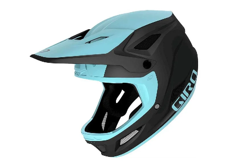 Soft chest guard-Bicycle helmet tie crown-Giro Disciple MIPS Full Face Helmet - Matt Black-Iceberg - 2020