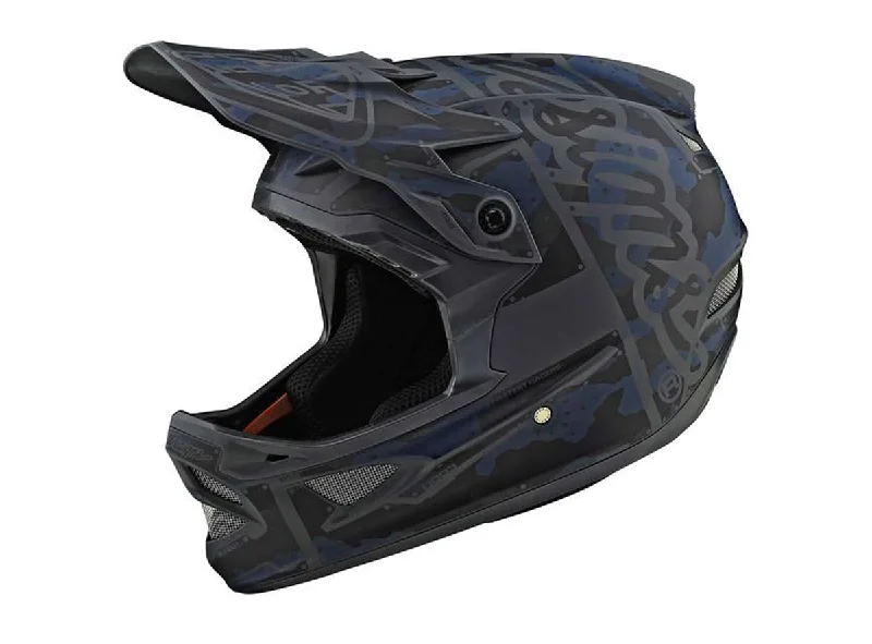 Airy bike pack-Bicycle helmet done solid-Troy Lee Designs D3 Fiberlite Factory Camo Full Face Helmet - Gray