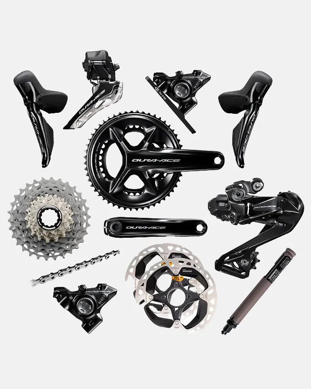 Durable gravel soles-BMX bike pedal spindle torque adjustment-Shimano Dura-Ace R9270 Di2 12 Speed Groupset - Disc