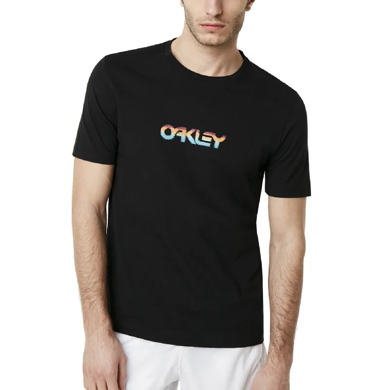 Lightweight seat clamp-cycling clothing for frigid dawns-T-Shirt Oakley Pixel B1B - Nero