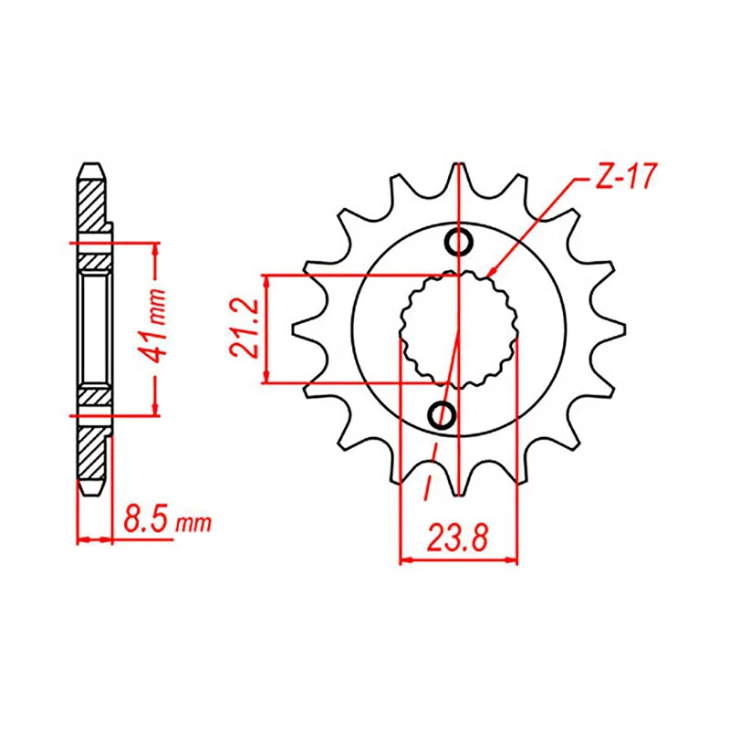 Airy trail raincoat-Elastic trail scarf-MTX 1322 Steel Front Sprocket #520 (13T) (10-587-13)