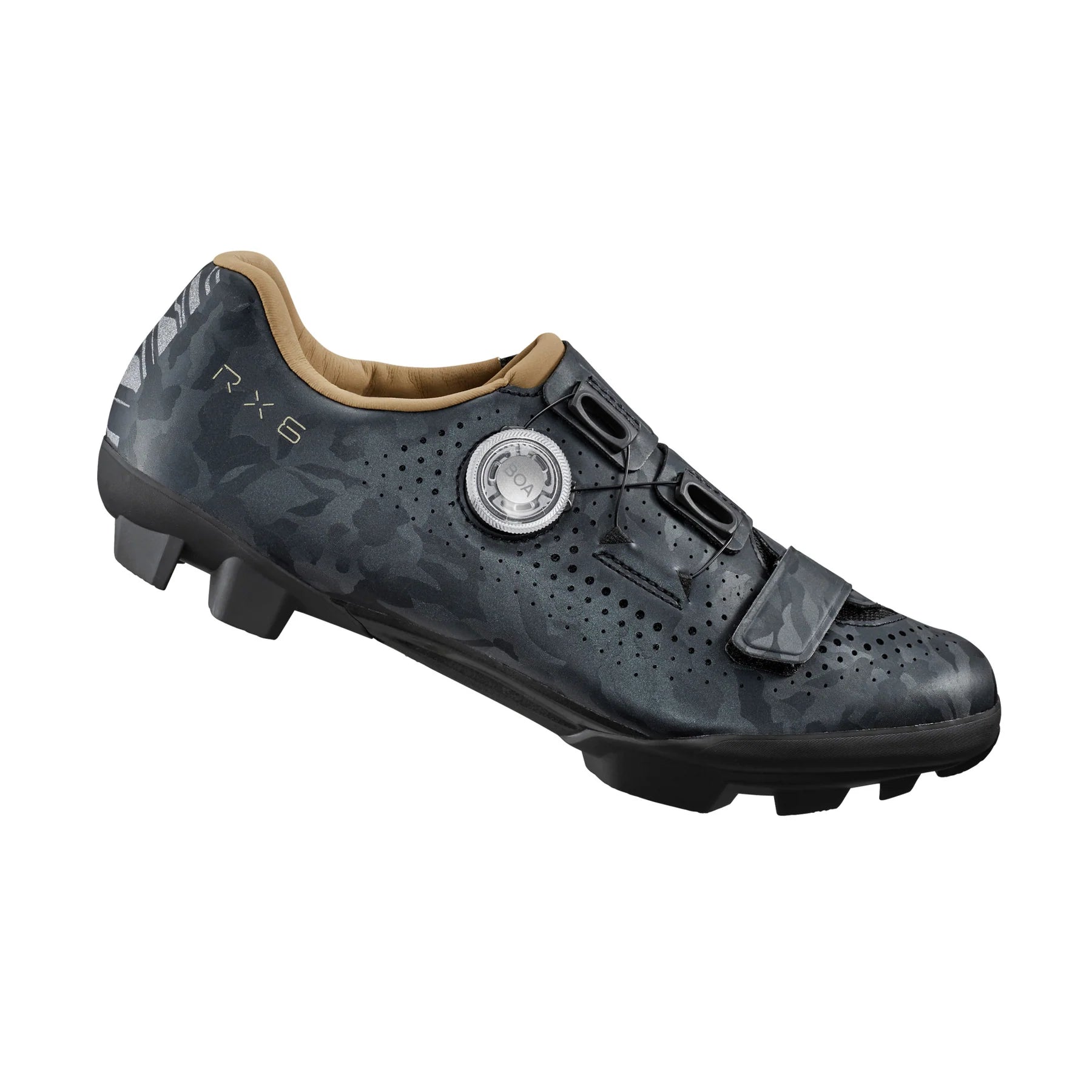 Firm phone holder-cycling clothing with thick coziness-Shimano RX6 SPD Gravel Shoe - Womens - Gray