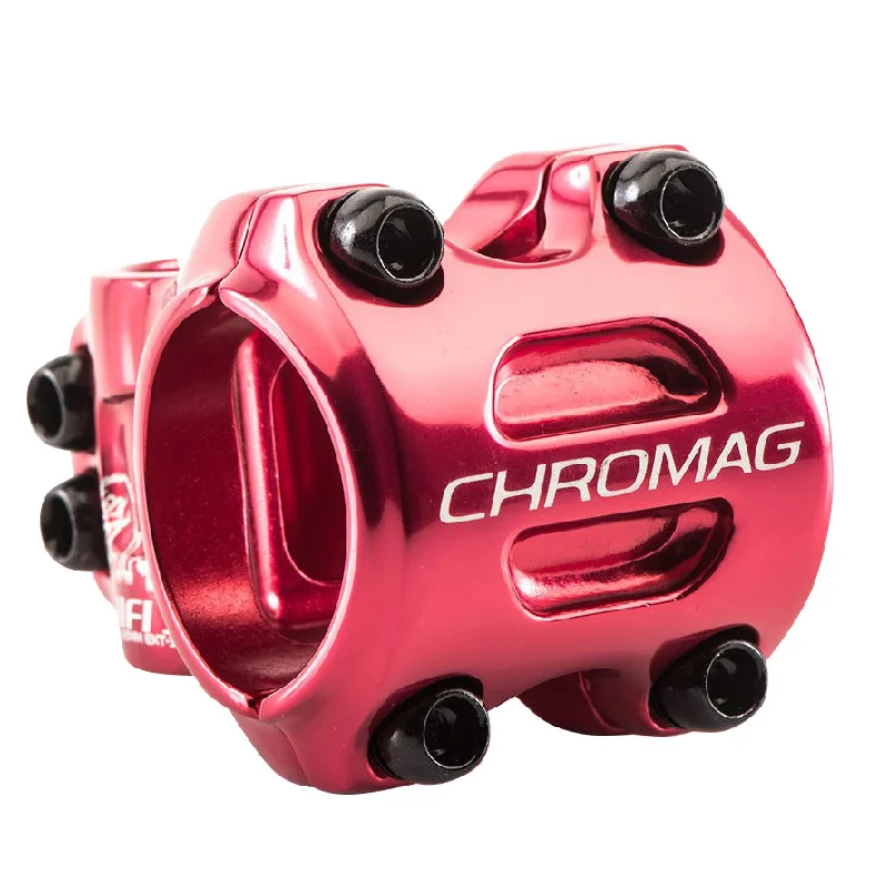 Padded bike backpack-Soft trail bands-Chromag HiFi 35 Stem (35.0) 0d x 35mm - Red