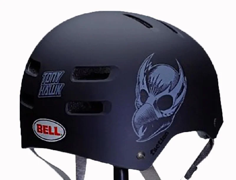 Lightweight bike multitool-Bicycle helmet curve route-Bell Faction Classic Tony Hawk Skate Helmet - Black