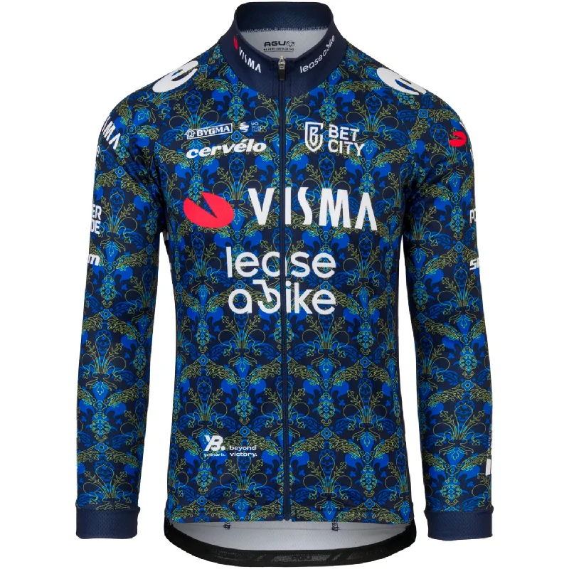 Breathable bike socks-cycling clothing with crisp flair-Maglia maniche lunghe Agu Team Visma Lease a bike 2024 The Renaissance - Tdf