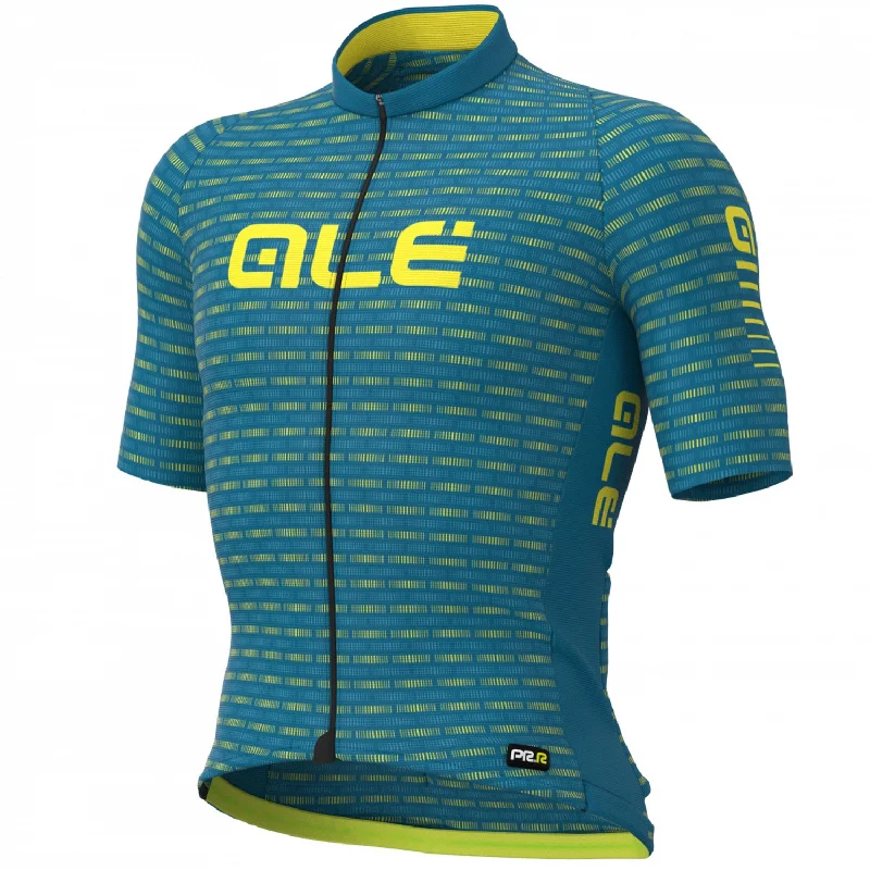 Soft trail gloves-cycling clothing with hard paths-Maglia Ale PR-R Road - Blu