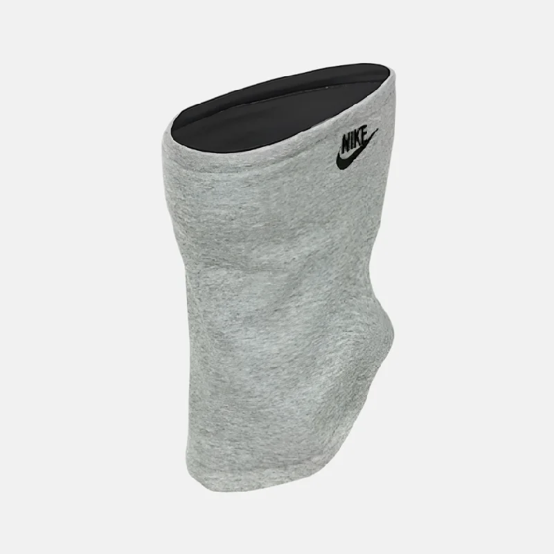 Reflective trail bands-Slim trail elbow guards-Nike Neck Warmer Reversible Club Fleece -Grey Heather/Black