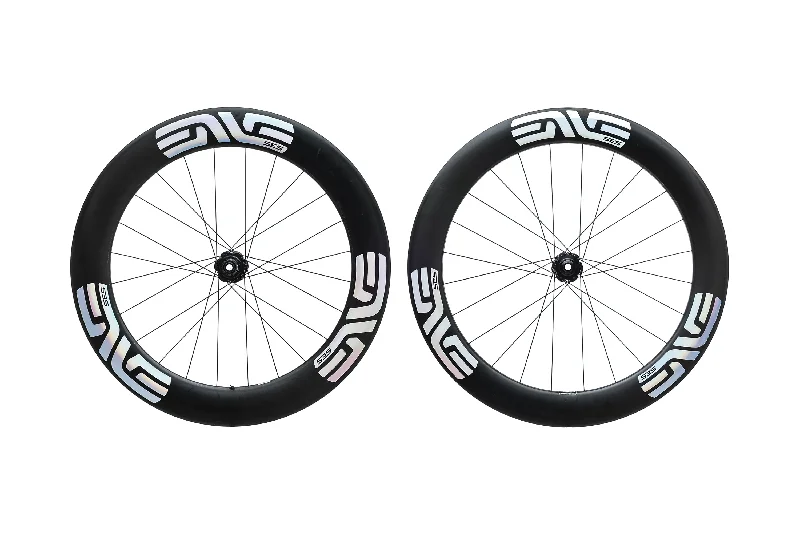 Firm pedal straps-Neon trail wrist pads-ENVE SES 7.8 Carbon Tubeless 700c Wheelset