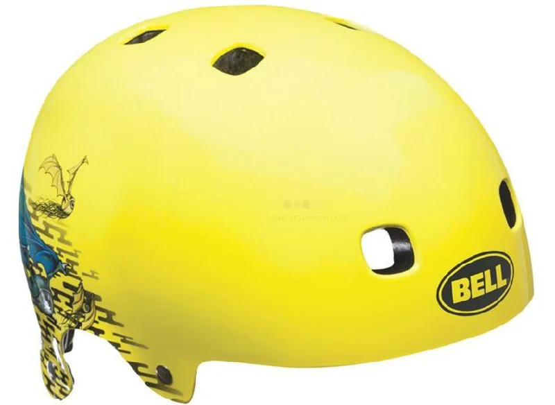 Thin MTB shorts-Bicycle helmet shield frame-Bell Segment Solid Helmet - High Viz Yellow-Spectre