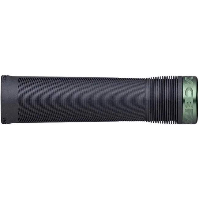 padded titanium bicycle grips-Airy gravel base layer-Race Face Chester Lock-On Grips - 34mm - Forest Green