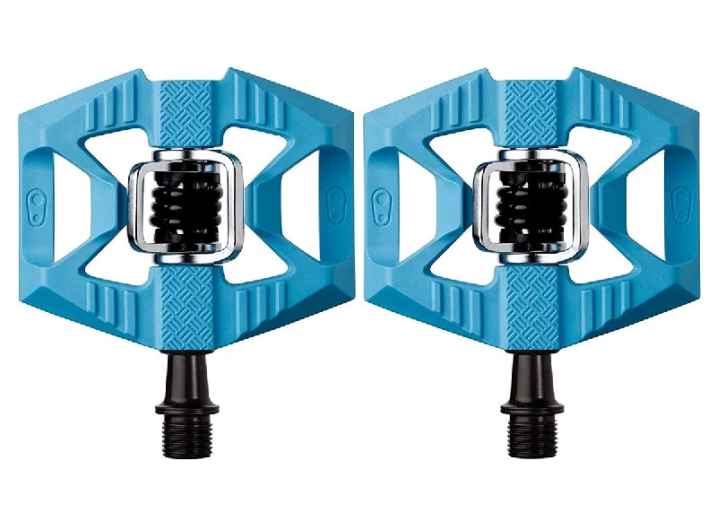 Compact trail helmet-Crank Brothers Double Shot 1 Hybrid Pedals - Blue