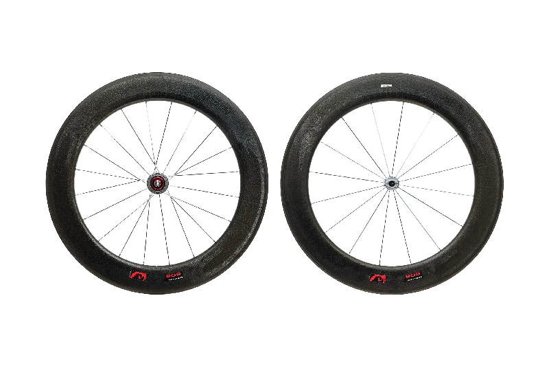 Lightweight chain guard-Tough trail bands-Zipp 808 Firecrest Carbon Clincher 700c Wheelset