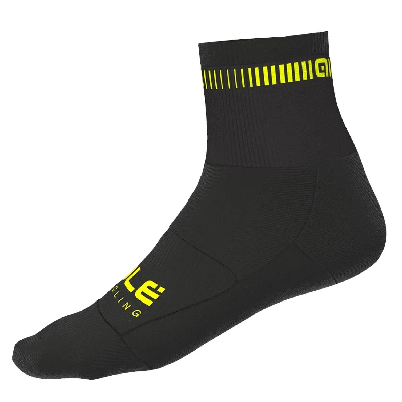 Lightweight trail gloves-cycling clothing with simple fix-Calze Ale Logo Q-skin - Nero giallo