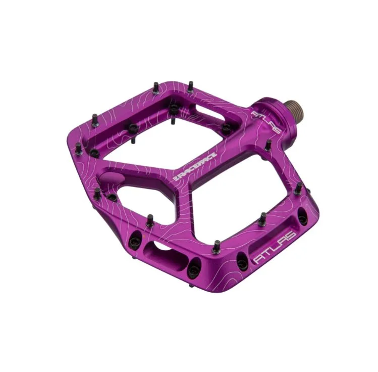 Neon helmet trim-Race Face Atlas Flat Pedals - Purple - 2022