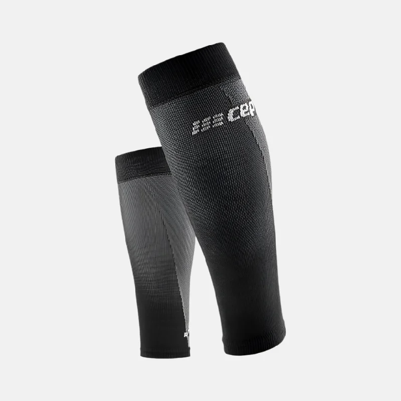 Breathable trail leg warmers-Soft trail bands-Cep Ultralight Compression Men's Calf Sleeves -Black/Grey