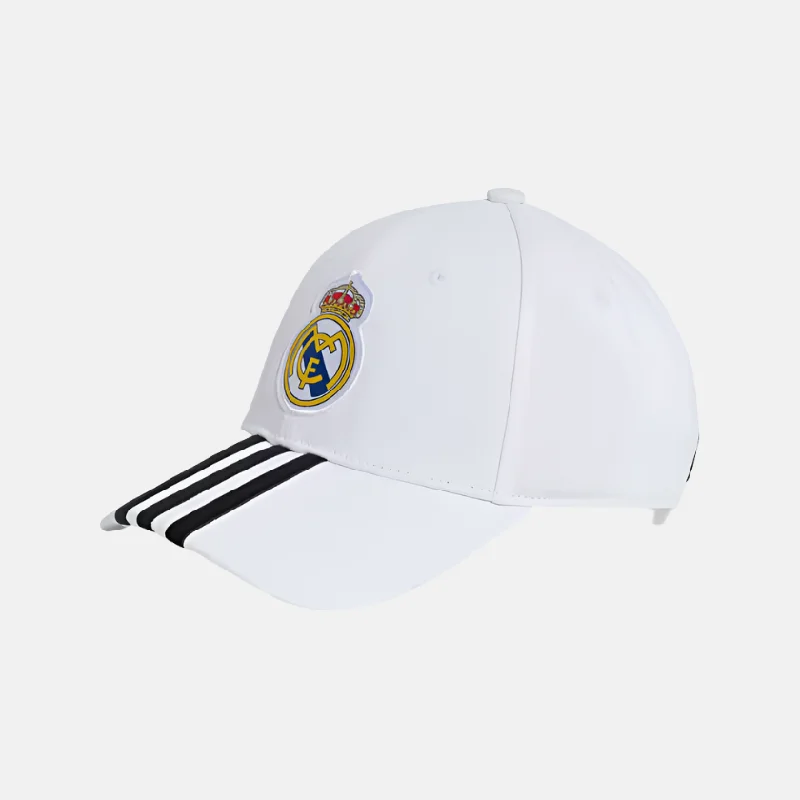 Neon arm bands-Thin trail straps-Adidas Real Madrid Home Baseball Football Cap -White/Black