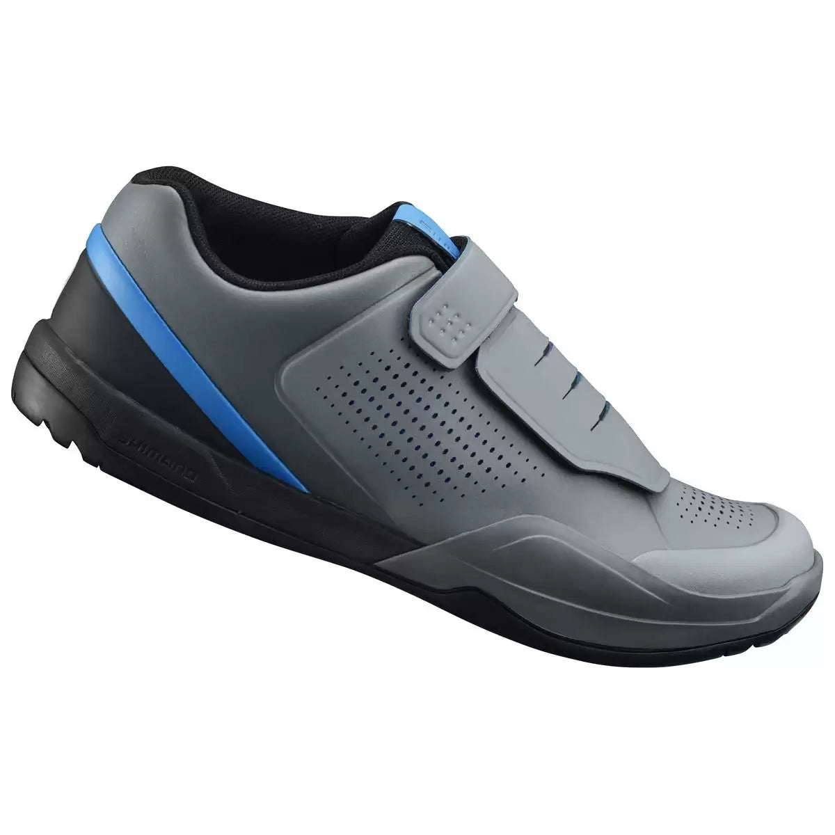 Durable chain oil-cycling clothing for big treks-Shimano AM901 All Mountain SPD MTB Shoe - Gray-Blue