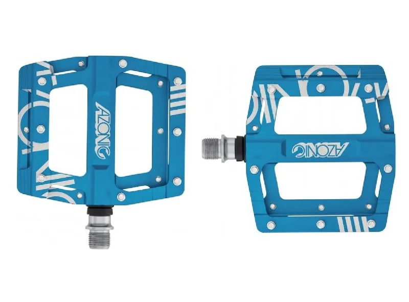 Soft trail cap-Azonic DMX Platform Pedals - Ano Blue