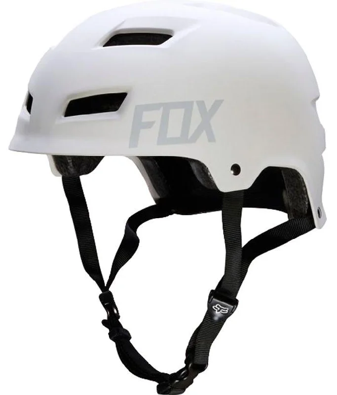 Adjustable helmet visor-Bicycle helmet thought door-Fox Racing Transition Hard Shell Helmet - Matt White