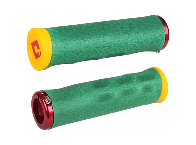 anti-vibration discreet bicycle grips-Soft trail trunks-ODI Dread Lock Grips - Rasta