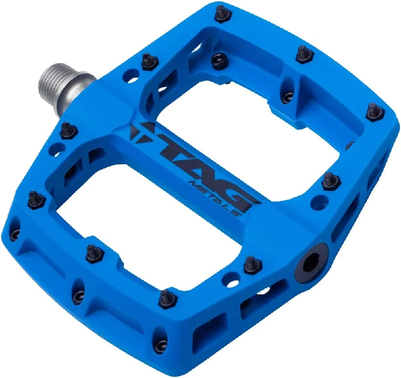 Soft trail wraps-TAG Metals T3 Nylon Pedals - Blue