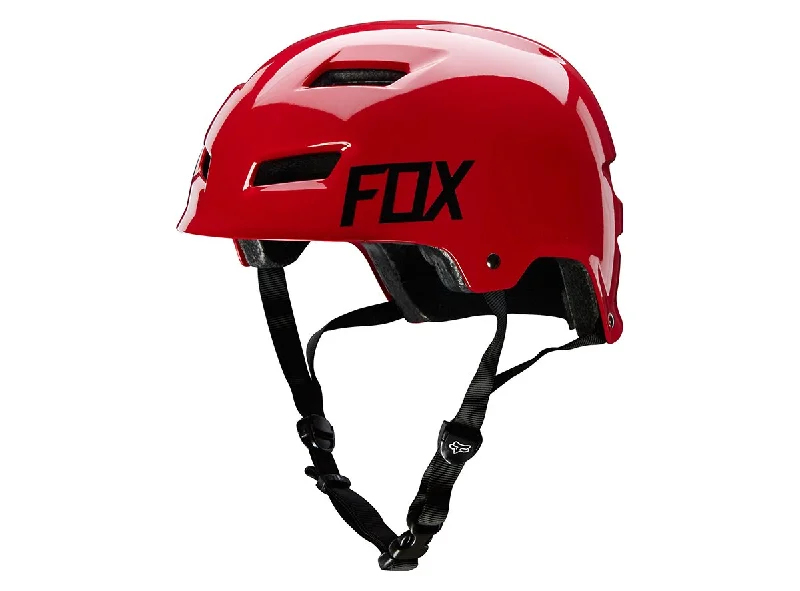 Soft toe straps-Bicycle helmet stare track-Fox Racing Transition Hard Shell Helmet - Red