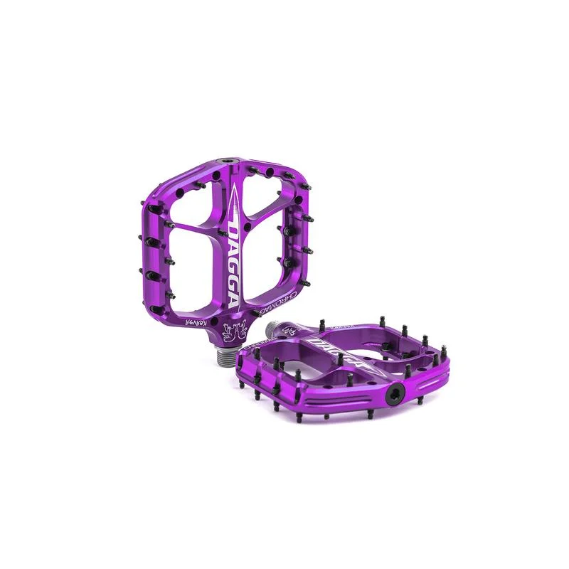 Elastic trail wrist bands-Chromag Dagga Pedals - Purple