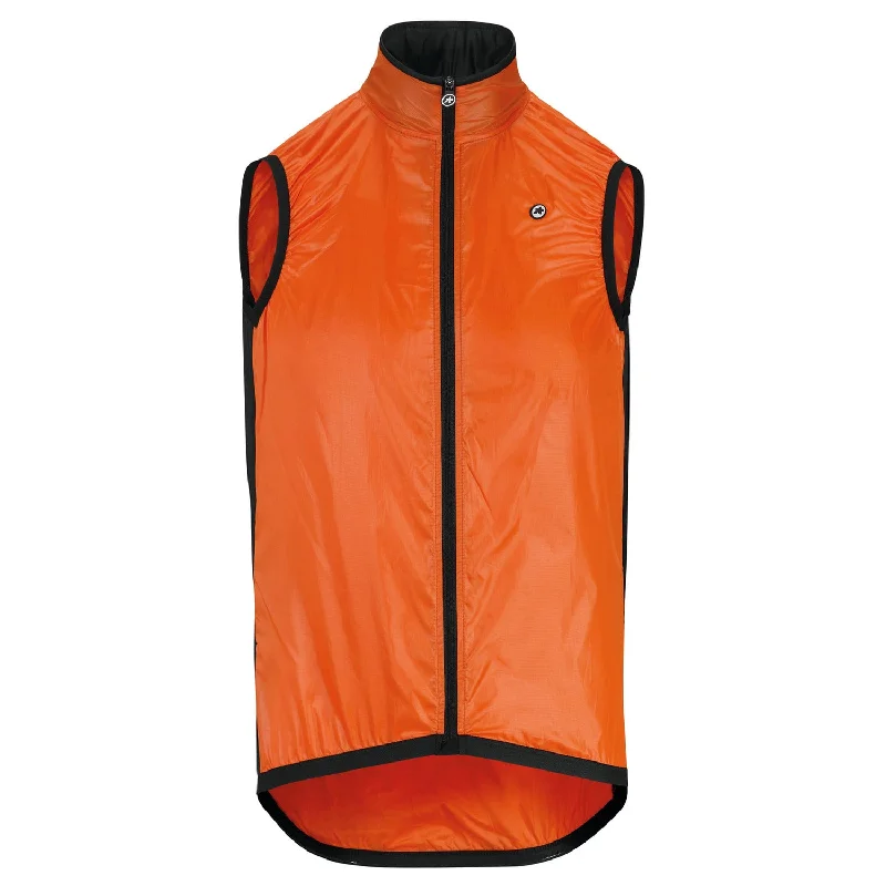 Reflective helmet band-cycling clothing with warm zap-Gilet Assos Mille GT Wind - Arancio