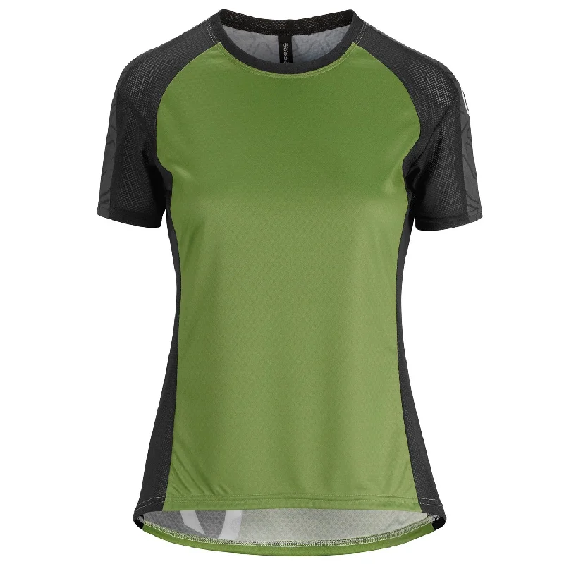 Thin bike sweatband-cycling clothing with wild routes-Maglia donna Assos Trail - Verde