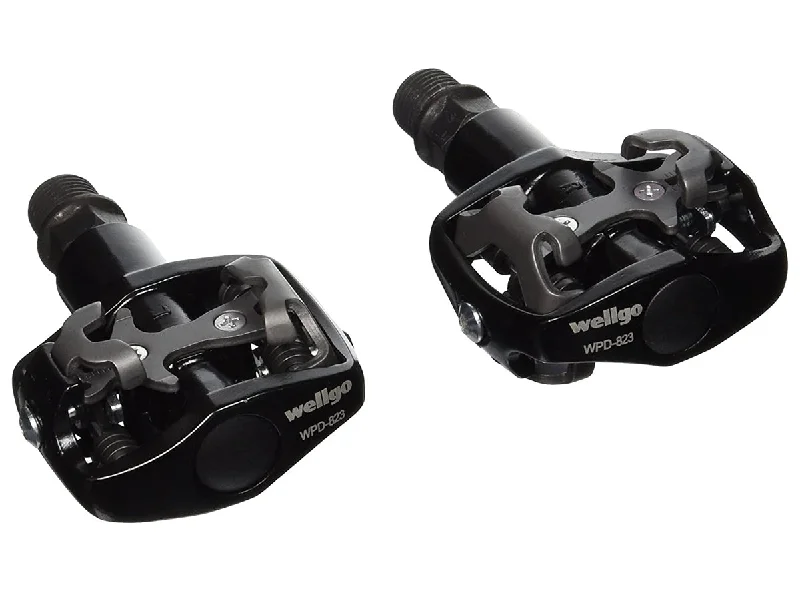 Thin trail cap-Wellgo WPD-823 Clipless MTB Pedals