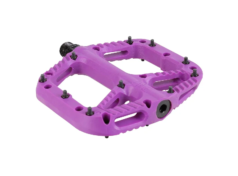 Tough gravel shoes-OneUp Comp Platform Pedals - Purple