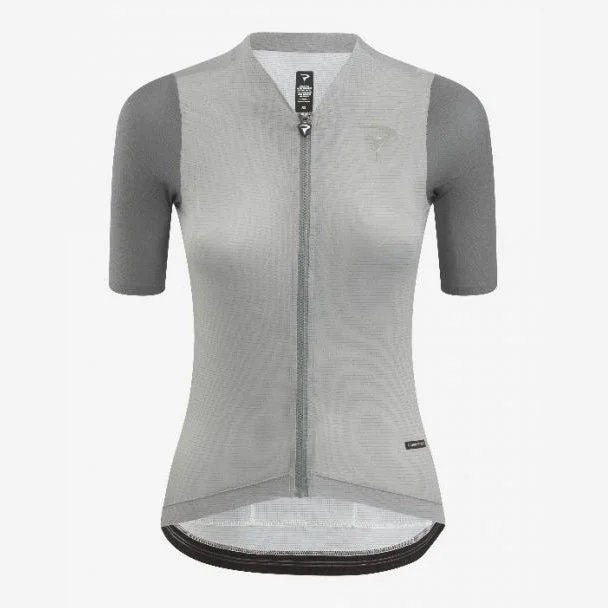 Airy trail raincoat-cycling clothing with solid latches-Maglia donna Pinarello F9 - Grigio