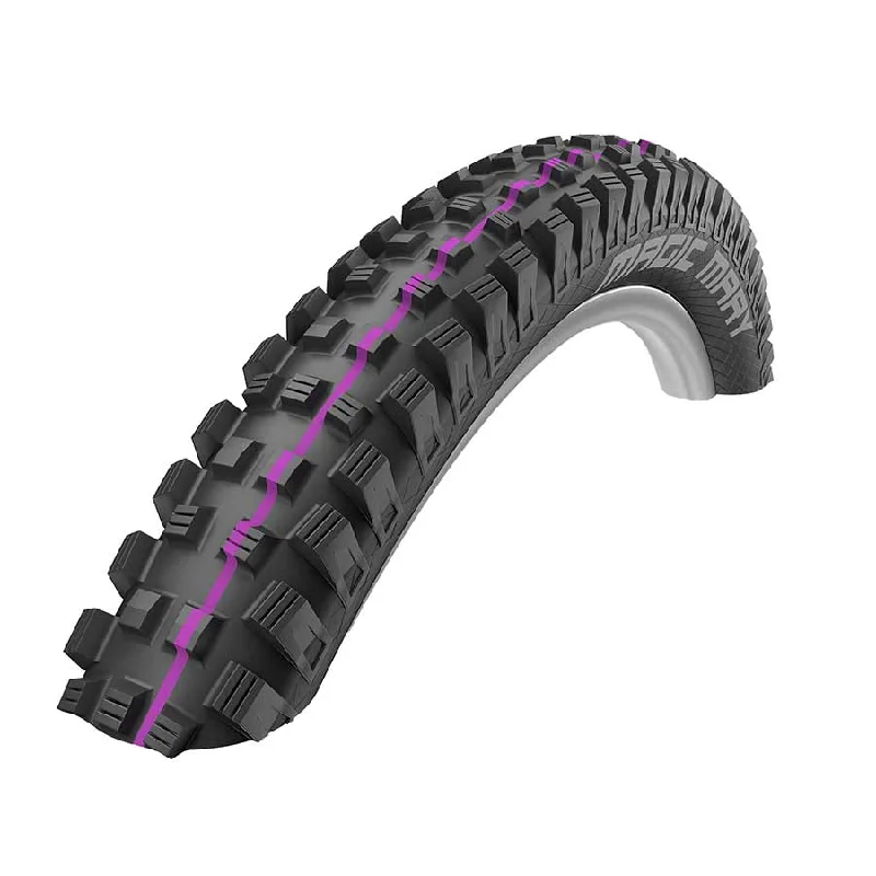 Soft hip pads-Soft trail sleeves-Schwalbe Magic Mary Addix Mountain Tire 27.5x2.50 Folding Tubeless Ready Addix Ultra Soft Super Downhill TL Easy Black