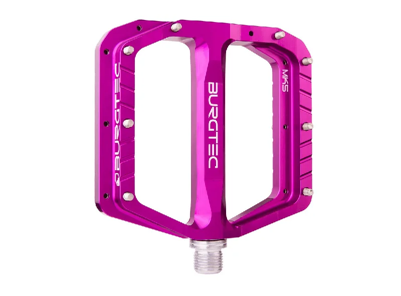 Soft trail seat pad-Burgtec Penthouse MK5 Flat Pedals - Purple Rain