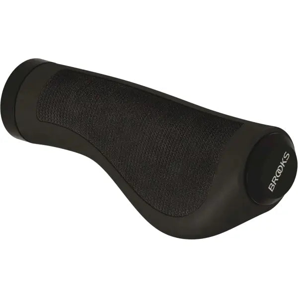 patterned impact-resistant grips-Breathable bike trousers-Brooks England Ergonomic Rubber Grip - 100/100 - Black - 2022