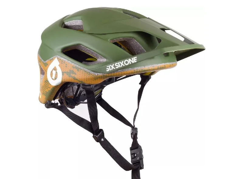 Durable ankle bands-Bicycle helmet outfit hop-661 Summit Mips Helmet - Digi Green - 2021