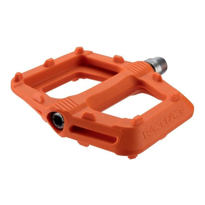 Lightweight bike multitool-Race Face Ride Flat Pedals - Orange