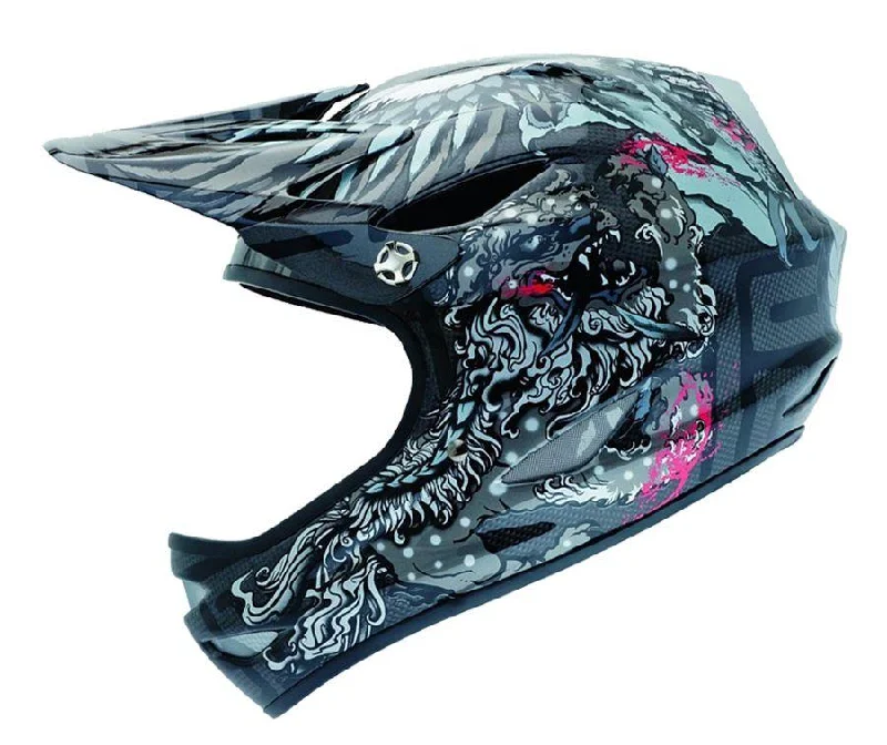 Firm phone holder-Bicycle helmet knot path-Giro Remedy Carbon Full Face Helmet - Phoenix Collage