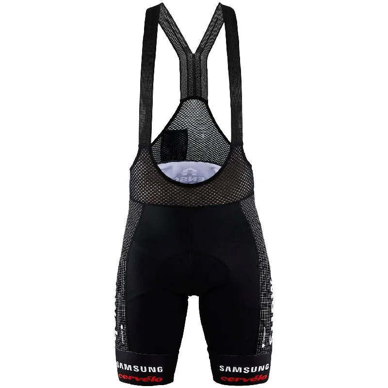 Soft bike seat pad-cycling clothing with breeze holes-Salopette Sunweb Team aero 2019 - Nero