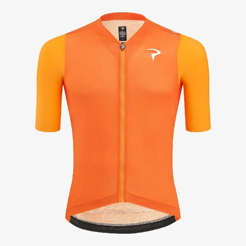 Reflective gravel shorts-cycling clothing with thin straps-Maglia Pinarello F7 - Arancio