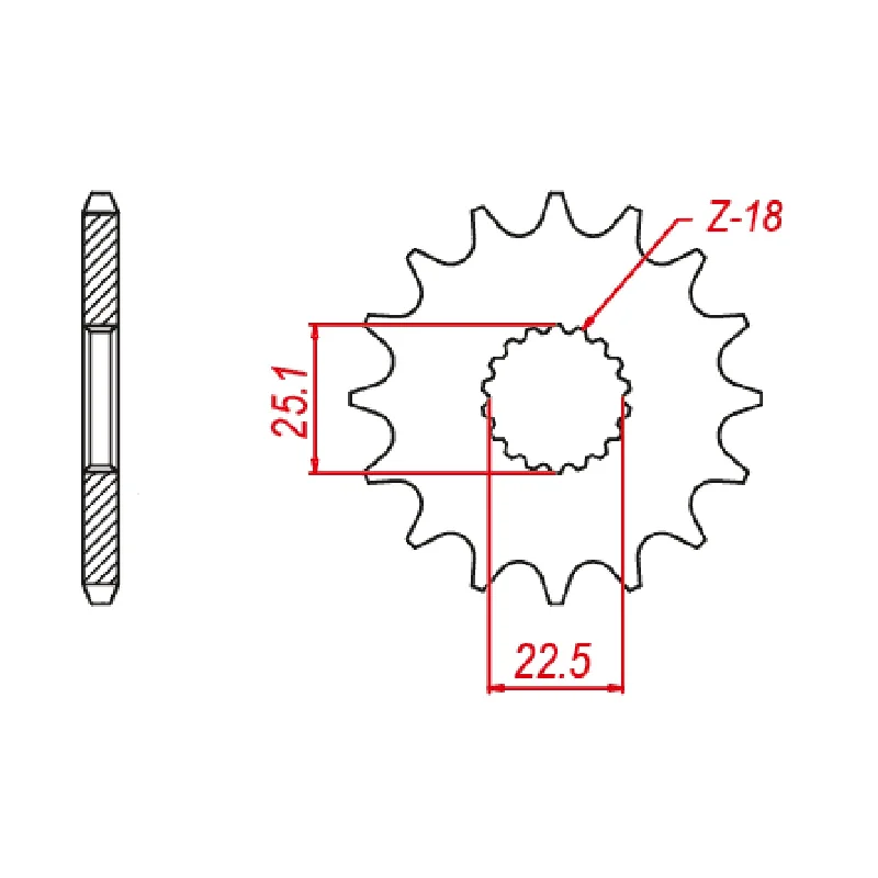 Thin trail cap-Breathable trail raincoat-MTX 1185 Steel Front Sprocket #520 (17T) (10-1185-17)