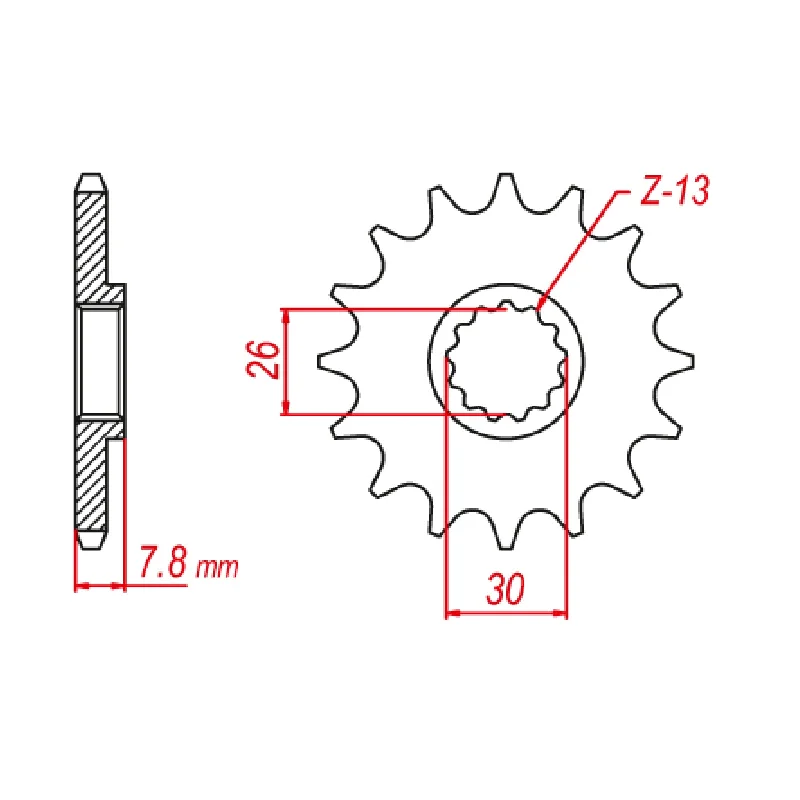 Thin bike neck scarf-Thin gravel socks-MTX 1184 Steel Front Sprocket #520 (18T) (10-1184-18)