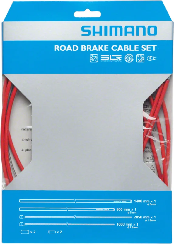 Textured trail gloves-Road bike frame fork spacer guard torque spacer alignment guard ring-Shimano Road PTFE Brake Cable and Housing Set Red