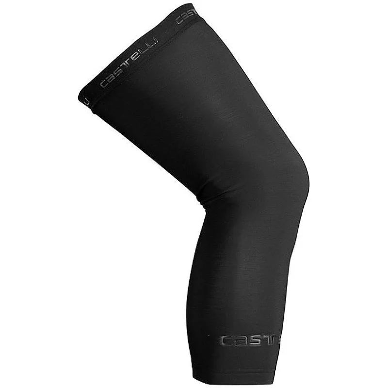 Stretch bike trousers-cycling clothing for fierce workouts-Ginocchiera Castelli Nanoflex 3g - Nero