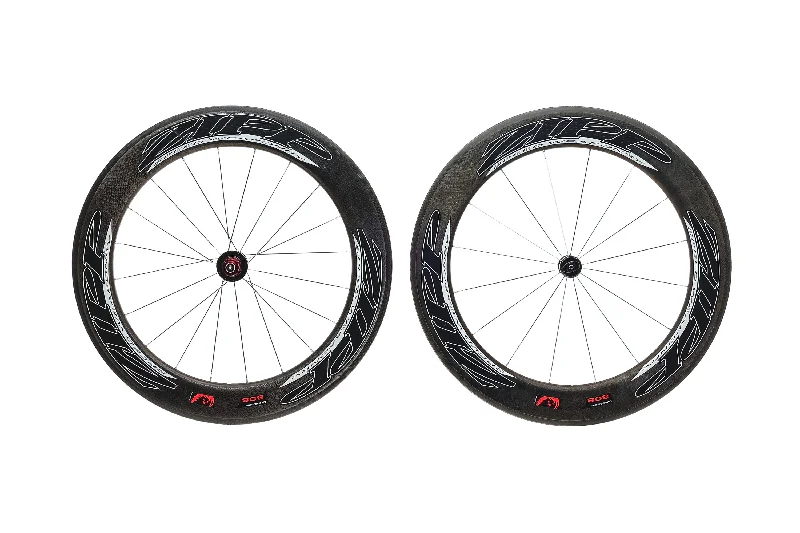 Reflective tire bands-Neon trail braces-Zipp 808 Firecrest Carbon Clincher 700c Wheelset