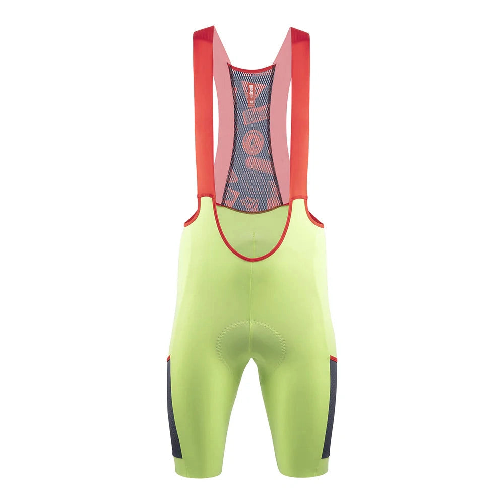 Collapsible bike bottle-cycling clothing for low buys-Salopette Cinelli Gravel - Verde fluo