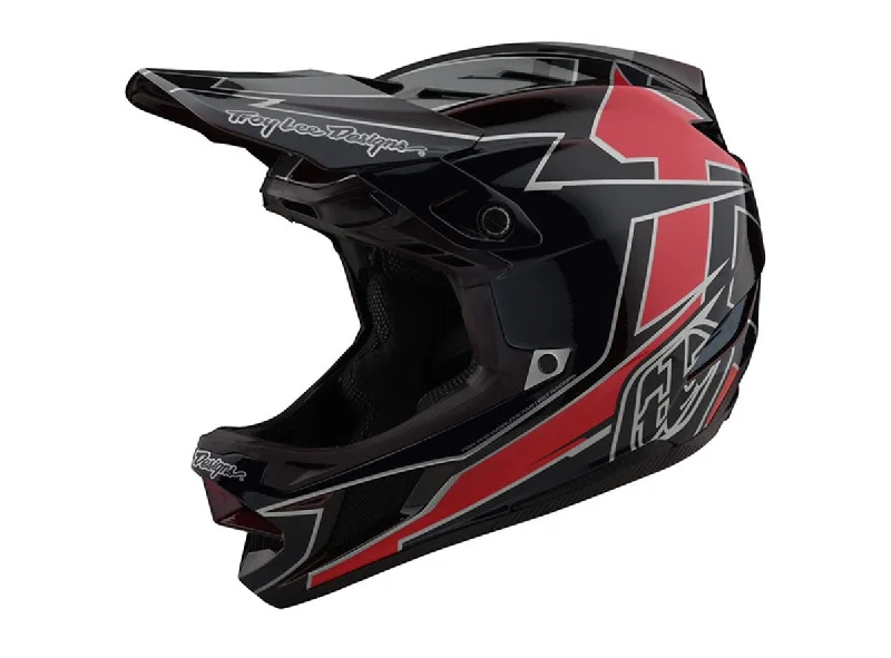 Soft trail base layer-Bicycle helmet stripe void-Troy Lee Designs D4 Composite MIPS Full Face Helmet - Graph - Red - 2021