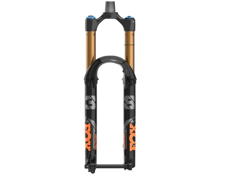 patterned wear-resistant grips-Ventilated bike cap-FOX 38 FACTORY SERIES SUSPENSION FORK - 29", 170 MM, KABOLT  X 110 MM, 44 MM OFFSET, SHINY BLACK, GRIP 2